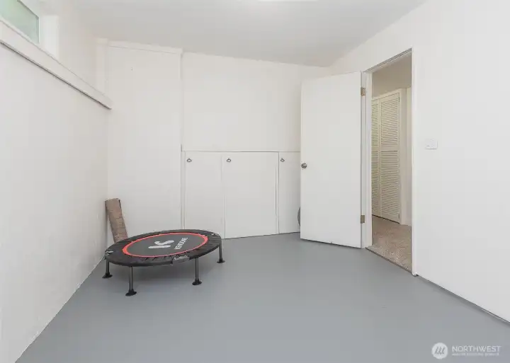 Expansive storage room.
