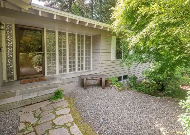 Front entry to home.