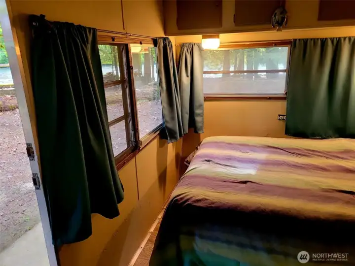 Layton travel trailer bedroom