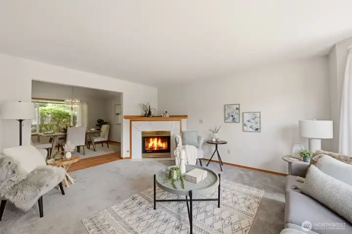 Enter to find seamless formal and informal living spaces. Enter to find seamless formal and informal living spaces.