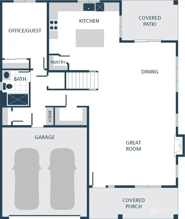 mage is a rendering. Photographs are for illustrative purposes only. Features, finishes, interior/exterior colors, landscaping and floorplan shown may vary from actual homes built.