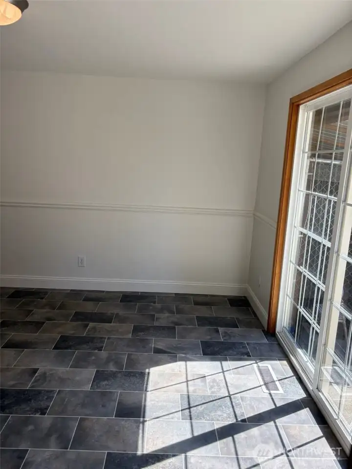 Freshly painted interior