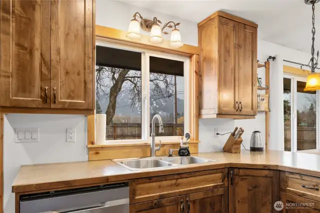 Enjoy views of Peoh Point from your kitchen sink!