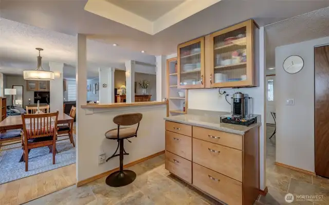 Kitchen has been remodeled with exquisite taste and intelligent design...every inch is maximized for function and enjoyment
