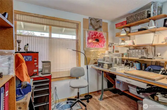 2nd bedroom is the smallest, yet accommodates a home business