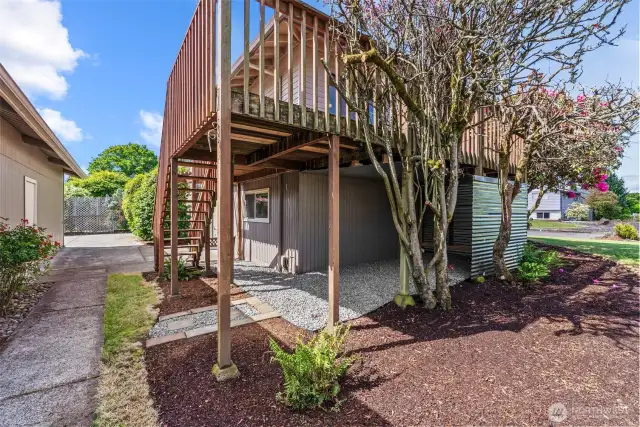 Storage under deck