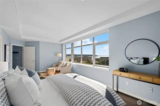Primary suite with water views.