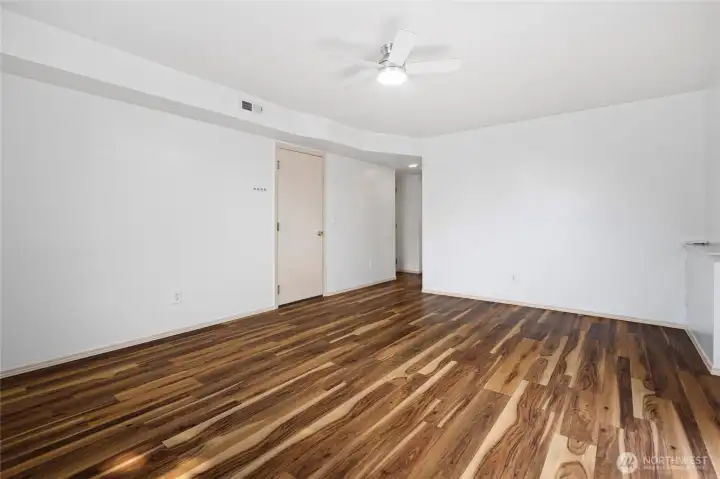 Downstairs family room.
