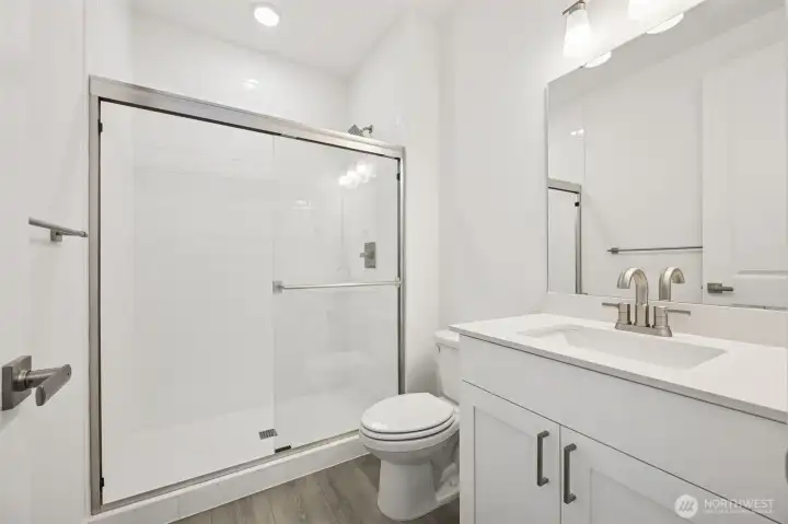Photos are of the actual home.