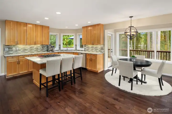 The spacious kitchen flows seamlessly into the main living areas, creating a true heart-of-the-home experience.