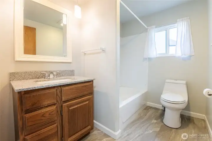 Updated guest bathroom