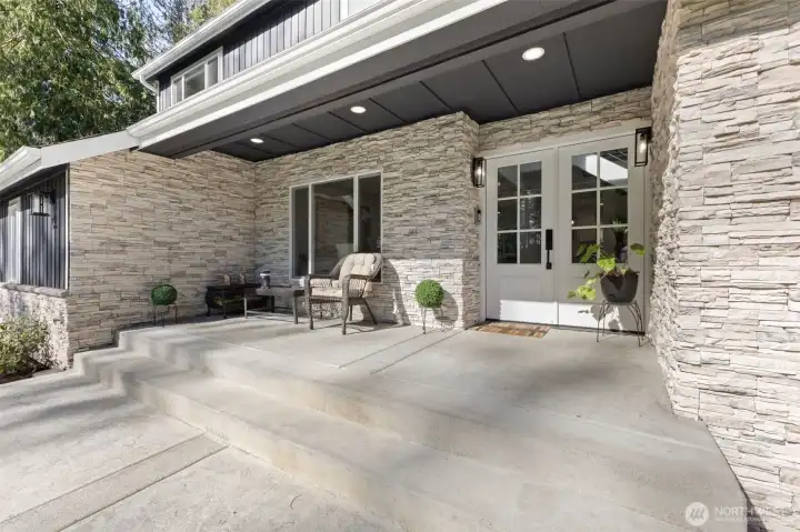 Beautiful brick entry