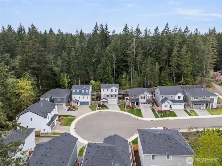 Only 11 homes on this quiet cul de sac