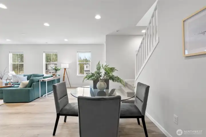 As you enter the second floor.