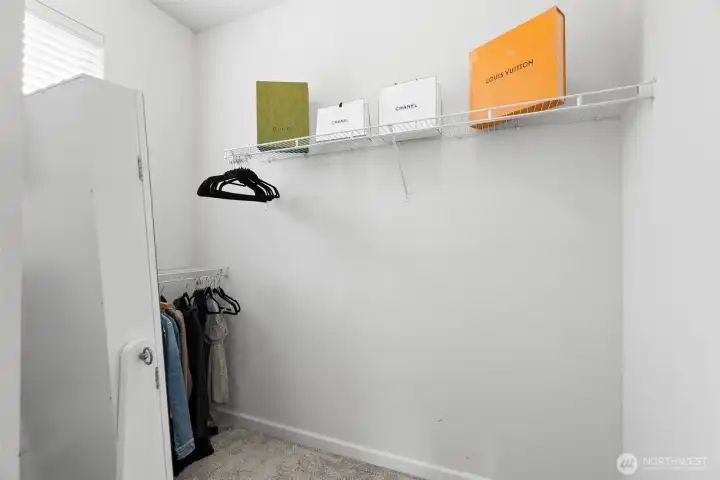 Large walk in closet
