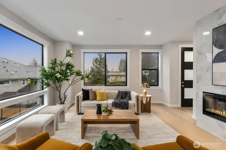 Welcome to Winsor Townhomes. Photos shown are of a similar home within the community.