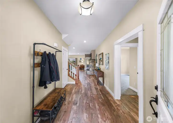 Wide entry to greet your guests