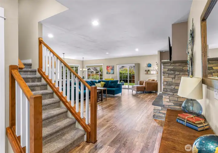 The home opens up as you enter