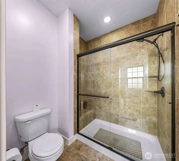 Extra large master suite stand alone shower