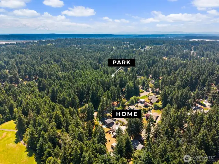 Community park is a short walk away