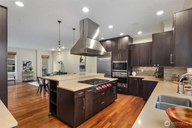 Abundant counter space.