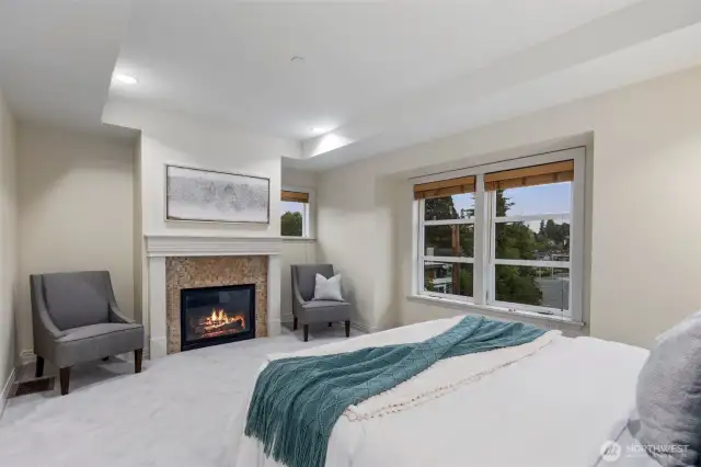 Imagine a cozy fireplace in your bedroom this winter!