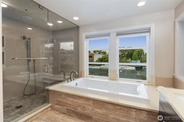 Huge shower enclosure
