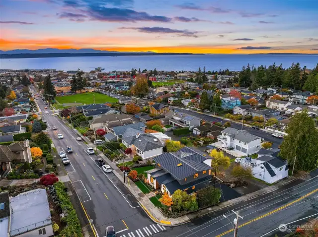 Stunning sunsets and easy access to all that Downtown Edmonds has to offer.