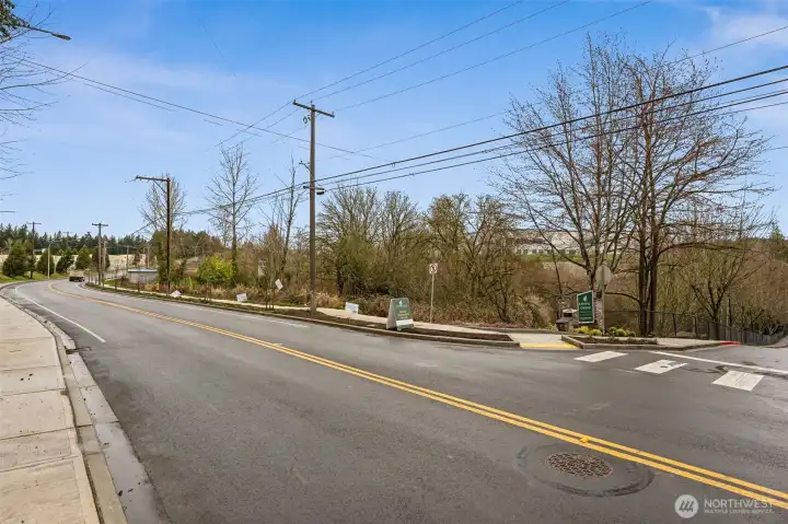 Paved street