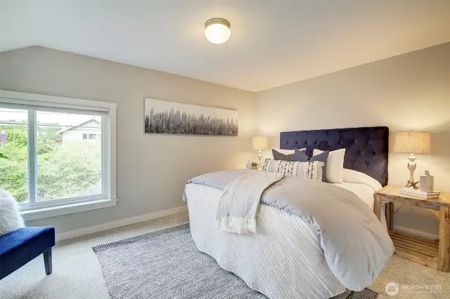 Main bedroom of 3 on upper level.