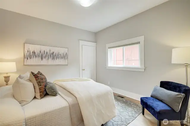 Bedroom on the main level.