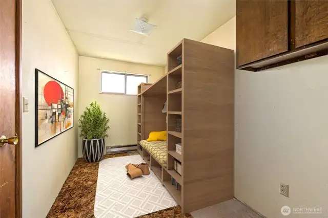 Storage/Mud Room off the Family Room.