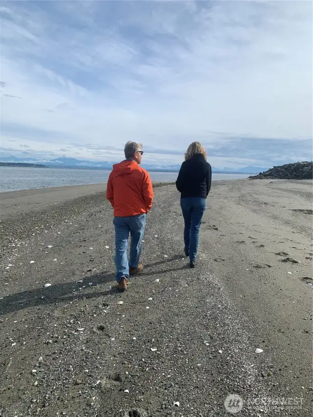 Hat Island Beach walks are the best