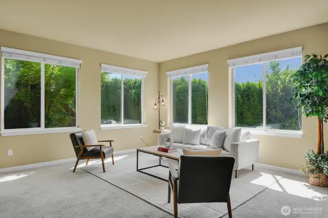 So much natural light pouring in!