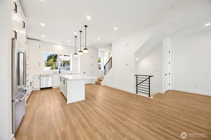 Open concept living of actual home (Facade, Ext Colors, Interior Photos & Floor Plans for illustrative purposes only. Actual Facade, Ext Colors, Interiors & Floor Plans may differ.)