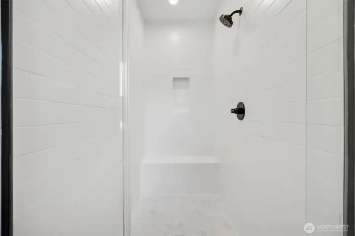 Primary shower of actual home