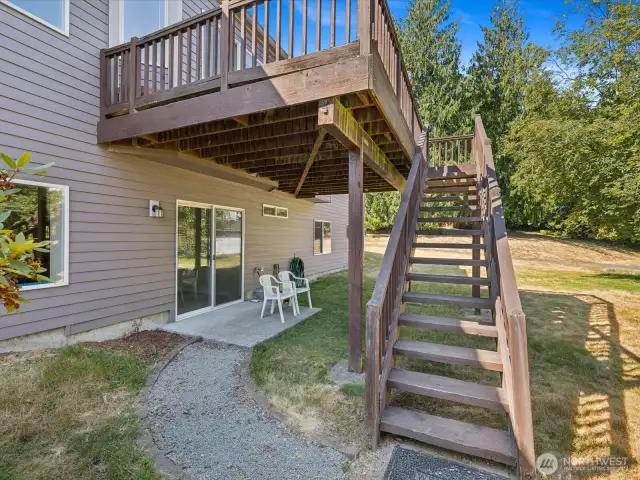Back of the house showing 2nd entry for ADU.