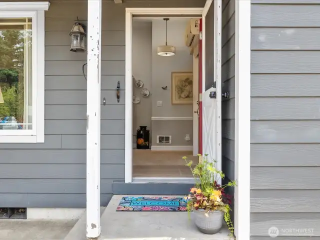 Step inside to a lovely home.