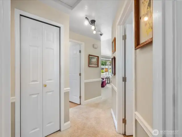 Down the short Hallway to the 3 Bedrooms & 1 Bath.