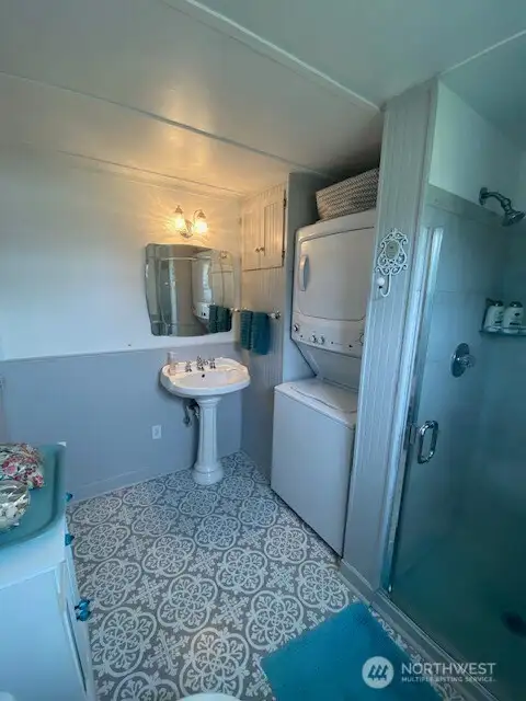 Completely updated bathroom and laundry room.