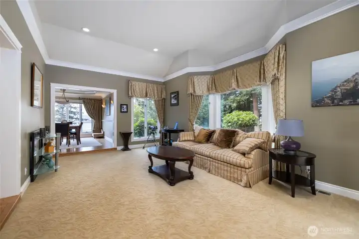 Formal living room off the dining room.