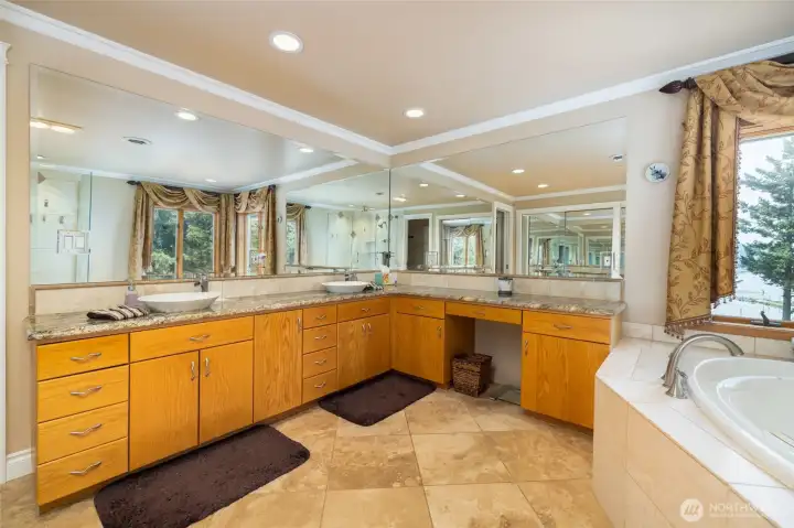 Primary bathroom.