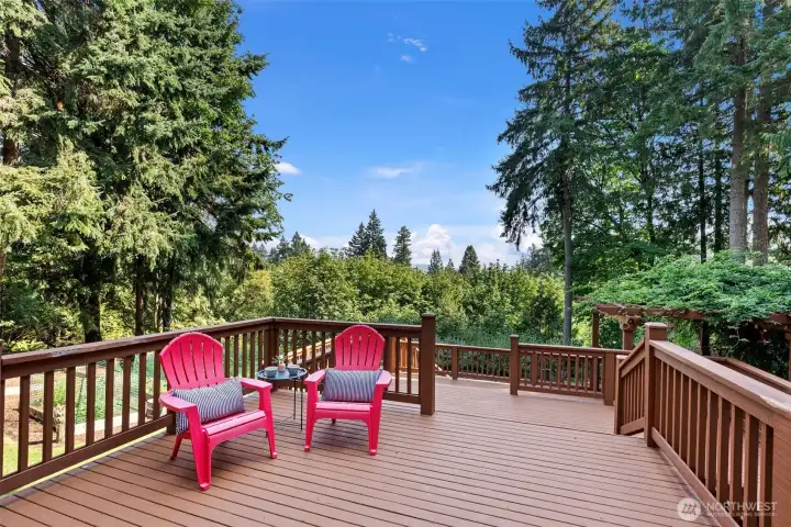 Deck from back sliding door
