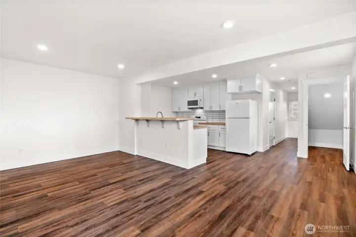 This home follows Habitat's Universal Design Standards to help ensure accessibility. Including: 1 bed & bath on the ground floor, ground floor interior doorways are at least 2' 10" wide, and a one-step entry!