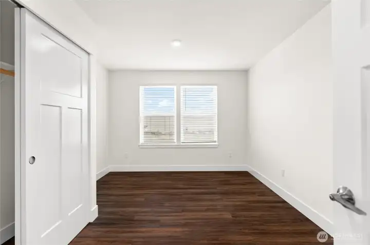 Pictured here is the first bed on the second floor of the home!