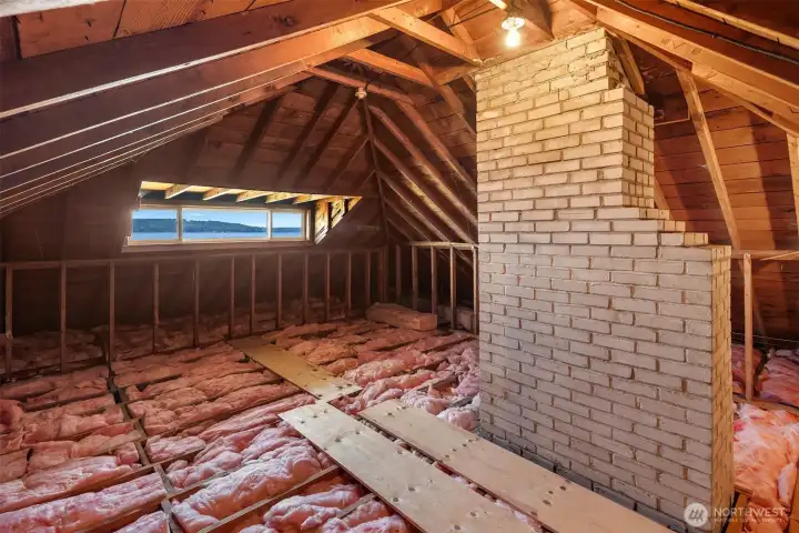 Upper level can be finished into a crow's nest, rec room or office, endless possibilities.