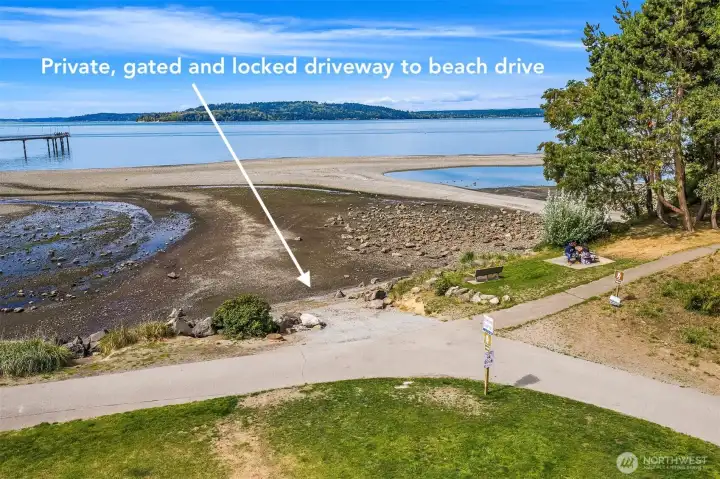 Beach drive access.