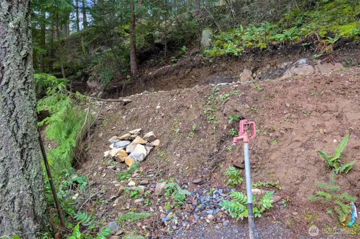 water on Lot 6 and...