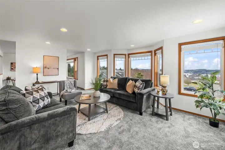 Beautiful large windows allow for full enjoyment of the view.