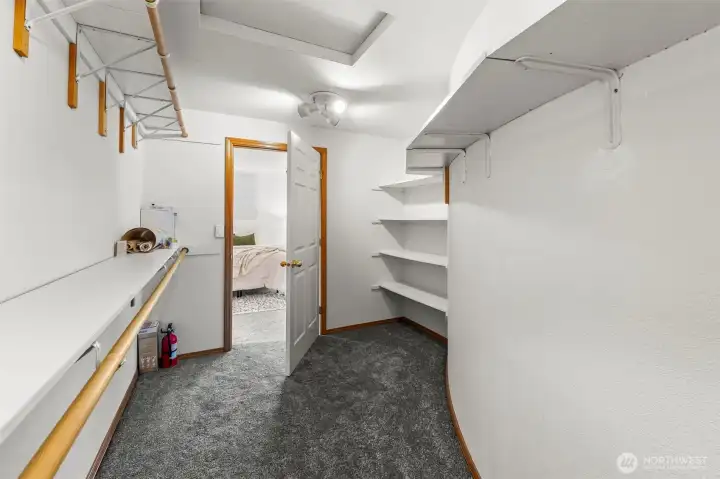Huge walk-in closet.